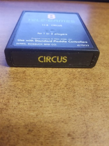 Circus Atari (Atari 2600, 1980)(TESTED) - Picture 2 of 2