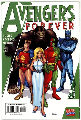 Avengers Forever (1998) #4D NM 9.4 Frank Quitely Variant Cover
