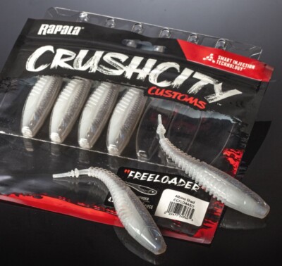CrushCity Freeloader 4 Fishing Bait - Green Pumpkin Magic Color - View #5