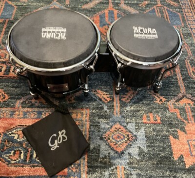 Gon Bops Alex Acuna Special Edition Bongos 7''/8.5'' Ash Ebony Lacquer