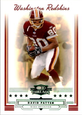 2006 Donruss Threads Retail Green #98 David Patten /100 - NM-MT