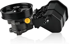 Power Steering Pump with Pulley & Reservoir Compatible with Dodge Ram 2500