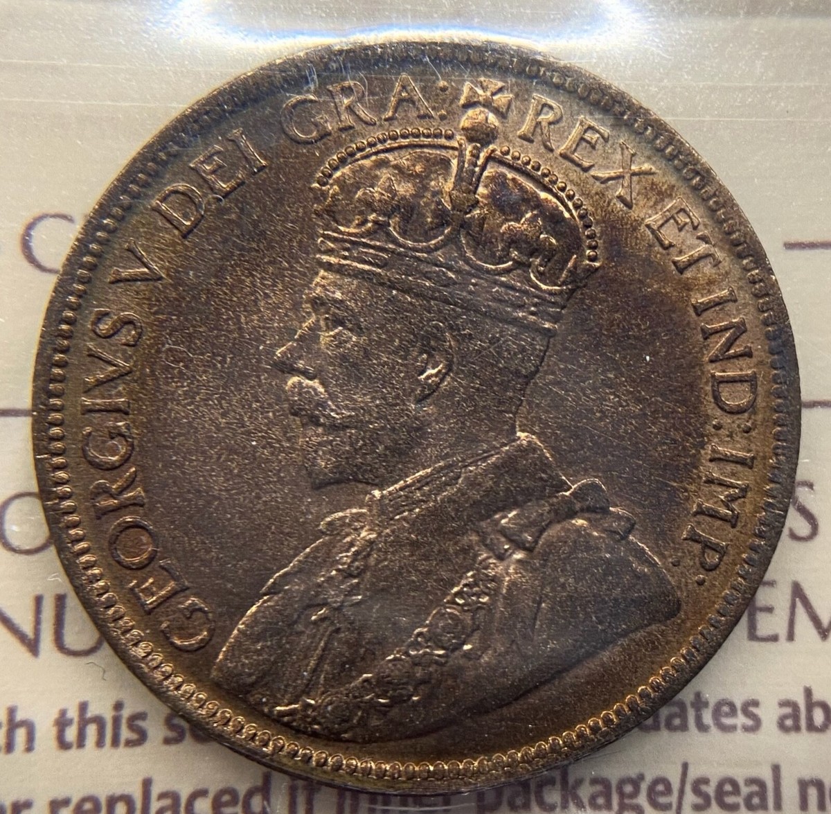 ビエナアンティーク額 Canada 1914 One Large Cent Coin - ICCS MS 64 Red & Brown | eBay