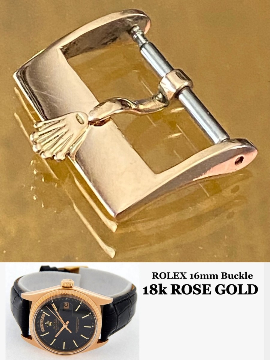 Rolex 18k Rose Gold 16mm Logo Dornschließe Rolexsa Schweizer