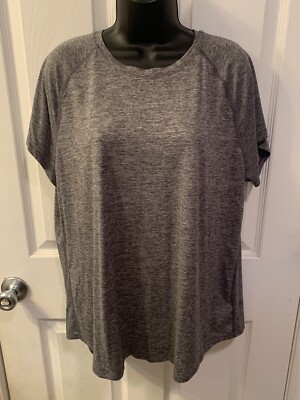 Champion 89 Tee T-Shirt Women Size XXL Gray Short Sleeve