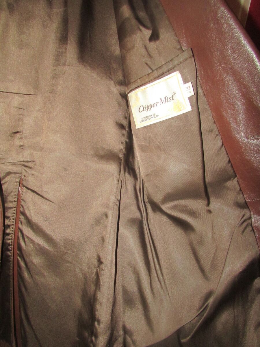Vintage Clipper Mist London Town Men's Leather Jacket (38 Vintage Clipper Mist London Town Men's Leather Jacket (38