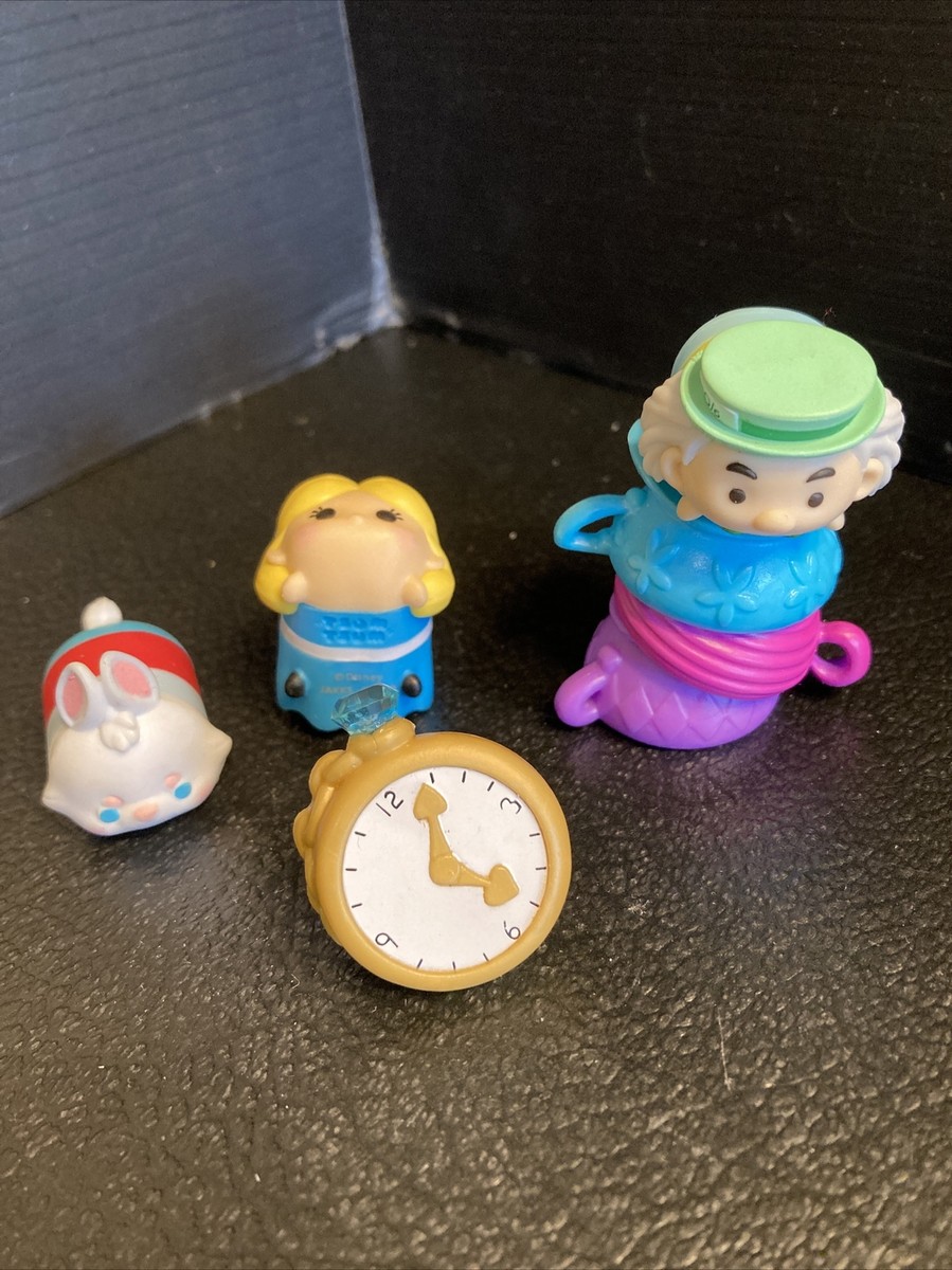 Disney TSUM TSUM Alice In Wonderland Lot Clock, Mad Hatter, Cups, Alice,  Rabbit