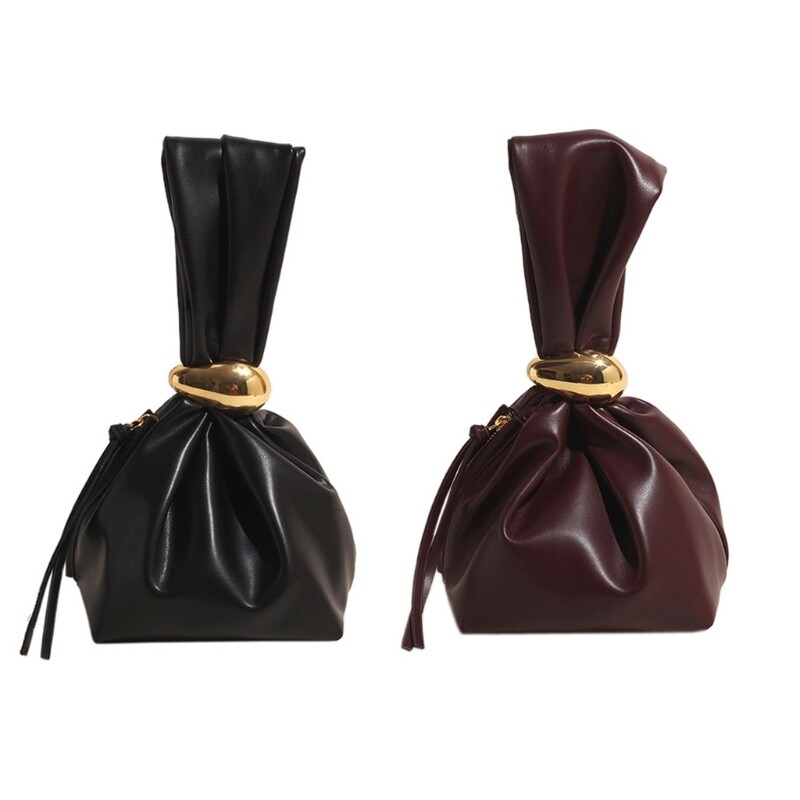 Casual Elegant Purse Women s Bucket Handbag with Wristlet for Various Occasion