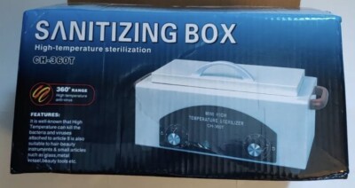 NEW Sanitizing Box High Temperature Sterilization CH360-T Metal Tools Salon