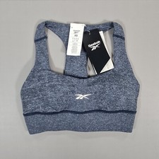 Reebok Womens Sports Bra Blue XS Racer Back  Myoknit