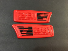 S281 Emblems Of Saleen 281 Parts Emblem New Never Installed Black Red -1pair