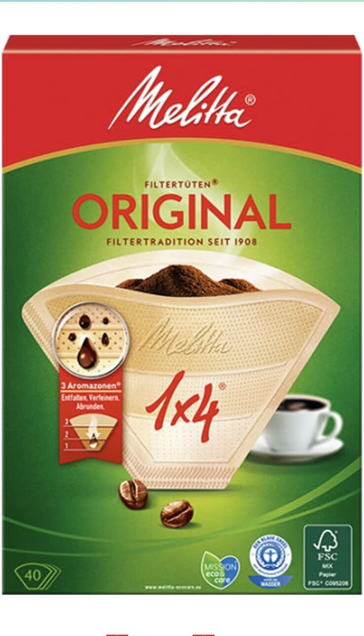 2 Packs of Melitta 40 Coffee Filter Papers (80 Papers) size No 4 New 4006508122134 eBay