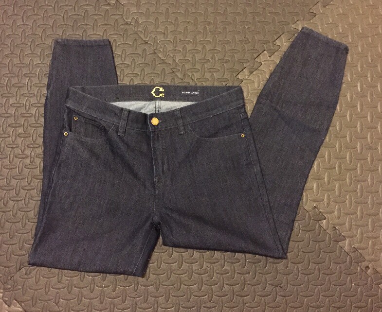 【WONDER WONDER】Zipper Damage Washing Denim Pants Mini Sk Kaptain Sunshine 5P Zipper Front Denim Pants Indigo Ice Wash