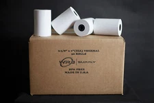 WRB Supply Thermal Cash Register Paper Roll Tape 3 1/8" X 119', 50 Rolls