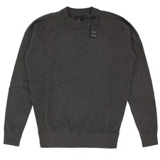 Taylor Stitch Men's Crew Neck Sweater Super Soft Ribbed Detail Pullover $148