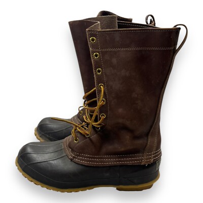 Vintage 70s 60s Ll Bean 10 Inch Dark Brown Duck Boots 9 M | eBay