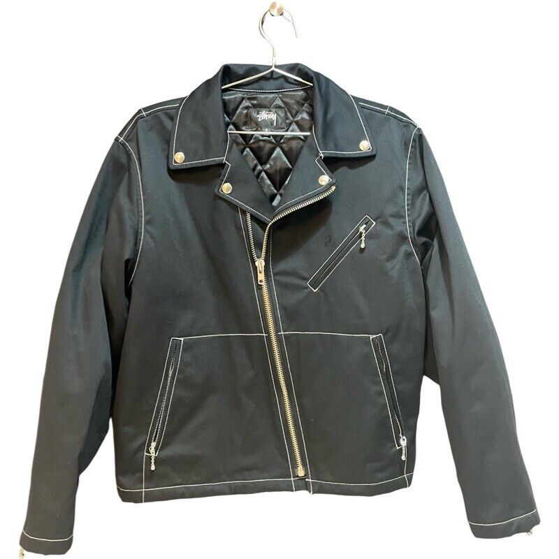 Stüssy Twill Moto Zip Jacket | eBay Stüssy Twill Moto Zip Jacket | eBay