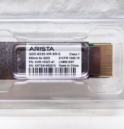 Genuine ARISTA QDD-8X25-MR-SR-E Transceiver XVR-10327-41 FREE SHIP ! - Picture 2 of 6