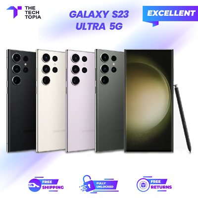 Samsung Galaxy S23 Ultra 5G 256GB/512GB SM-S918U1 FULLY Unlocked