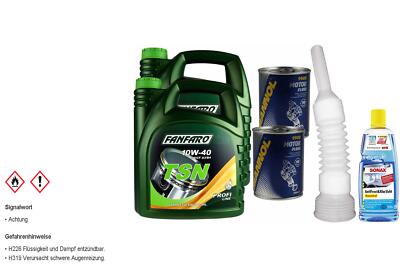 8L FANFARO TSN 10W-40 API SN/SM/CF Motoröl inkl. Additiv Auslaufschlauch