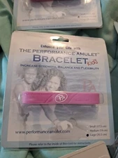 Performance Amulet Bracelet ~ Increase Strength, Endurance, Balance LARGE pink