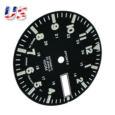 Green Luminous Dial Copper C3 For NH36A Automatic Mechanical Watch Movement E