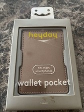 heyday Cell Phone Wallet Pocket Metallic Gold Fits Most Smartphones