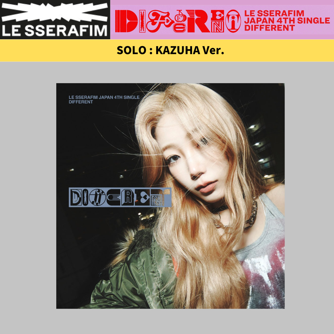 LE SSERAFIM - DIFFERENT Japan 4th Single Official Sealed CD