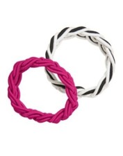 GYMBOREE WILD FOR ZEBRA MAGENTA N ZEBRA ROPE BRACELET 2-PK NWT