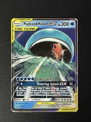 Pokémon Magikarp & Wailord GX Promo Holo TAG TEAM SM166 Sm Card