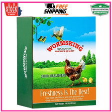 WORMSKING 10LB Dried Mealworms for Poultry, Wild Bird,Tasty Bird Food Layer Hens
