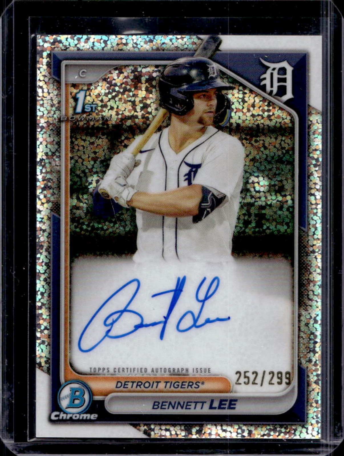 2024 Bowman Chrome Bennett Lee Auto Speckle Refractor 1st #252/299