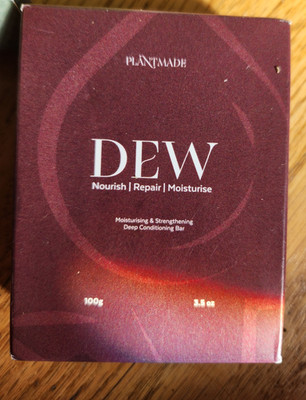 PLANTMADE -DEW - NOURISH , REPAIR  & MOISTURISE  , CONDITION Bar , 100G