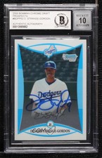 BAS 2008 Bowman Draft Prospects Chrome Dee Gordon #BDPP53 BGS Authentic Auto ow6