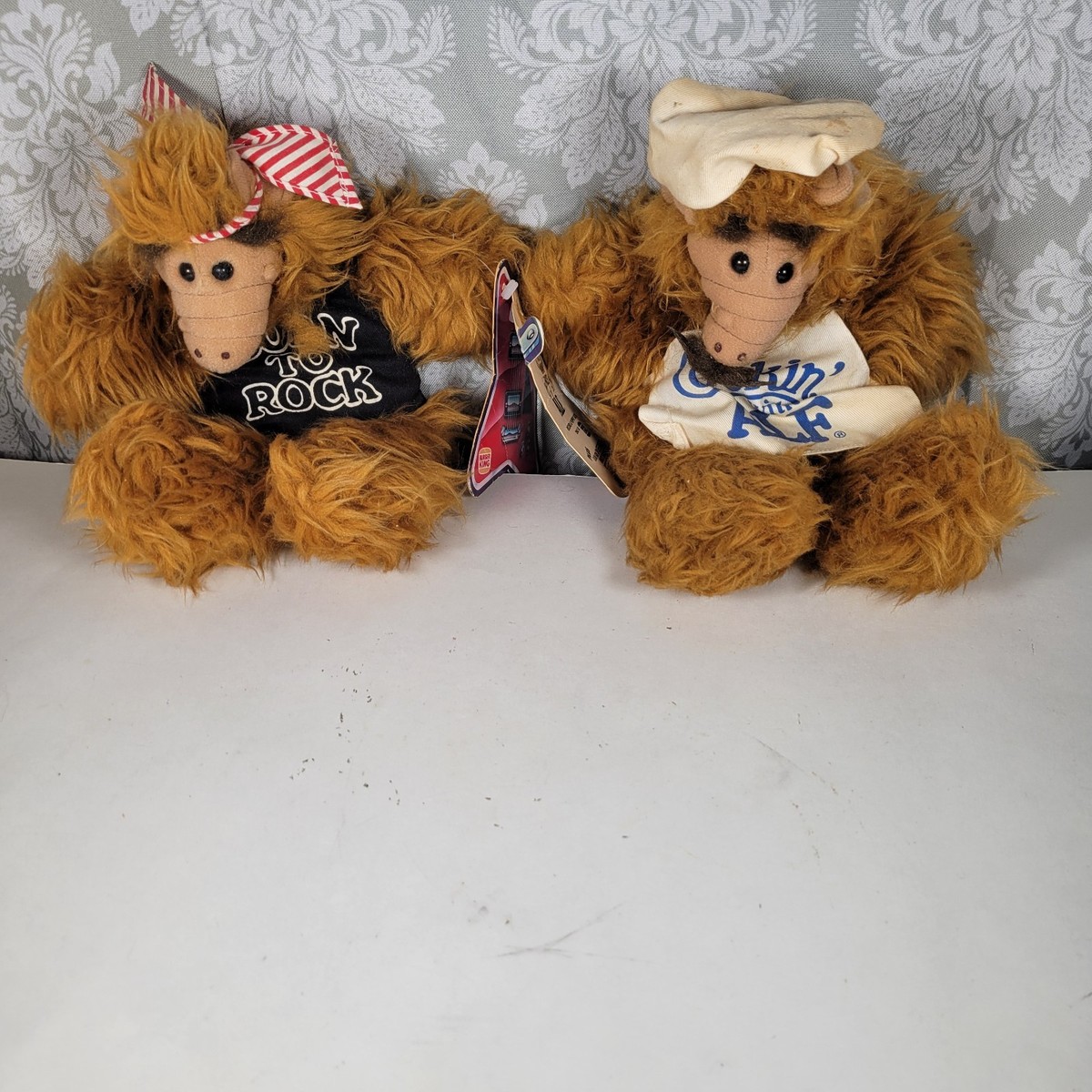 Pair of Vintage Alf Hand Stuffed Puppets - Cookin' with Alf and