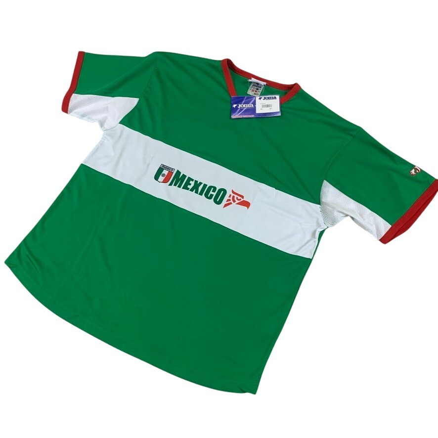 Joma Mexico Soccer Jersey Mens Large Green White Red Futbol Fan Shirt NEW