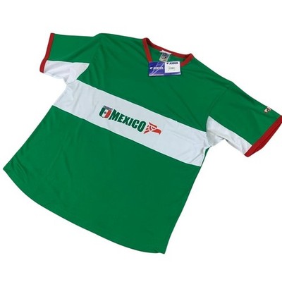 Joma Mexico Soccer Jersey Mens Large Green White Red Futbol Fan Shirt NEW