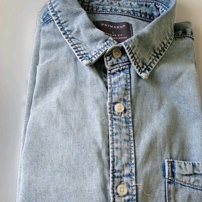 Casual Kurzarm Sommer Hemd Blau Herren Gr L Freizeit Leger Look urban streetwear