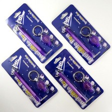 4 Invisible Ink Pen 4 UV Flashlight Black Light Reactive Marker Set