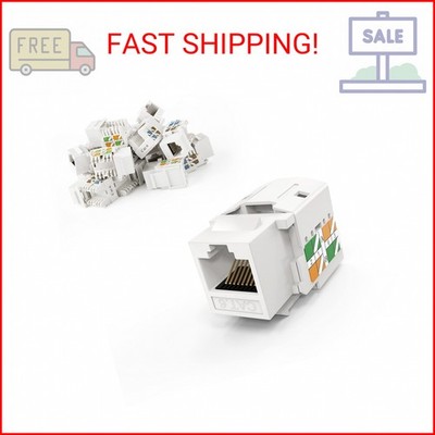 CableCreation Cat6 Keystone Jack RJ45 Keystone Jack, 20-Pack Keystone Cat6 Modul