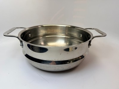 ALL-CLAD Steamer Insert Colander Pasta Strainer Stainless 10'' For Stock Pot