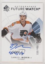2017 SP Authentic Future Watch Inscriptions /999 Samuel Morin (4/4/17) Auto 1io