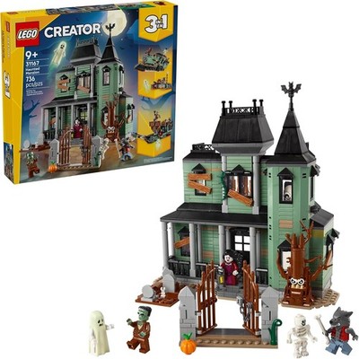 LEGO Creator 3 in 1 Haunted Mansion Building Toy for Kids - Multicolor