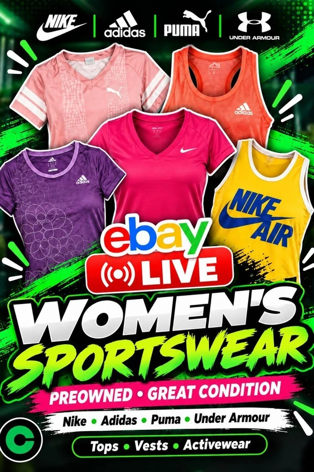 Women’s Gym Top Haul! Nike, Adidas & More! Preloved, Excellent Condition