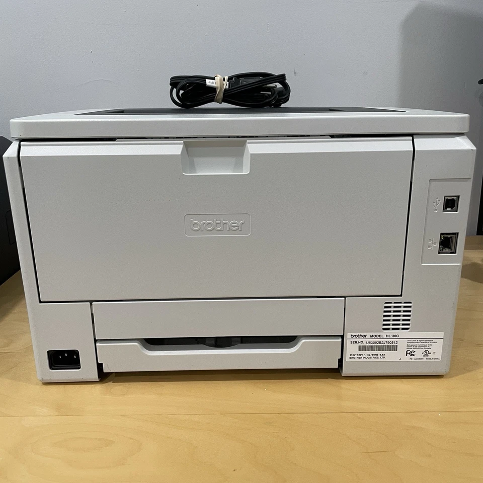 Brother HL-3045CN Network Color Laser Printer - Works, Needs Toner - Image 4 of 4