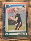 2024 Donruss - Rated Rookie Drake Maye #379 Optic Preview Red & Green Prizm (RC)