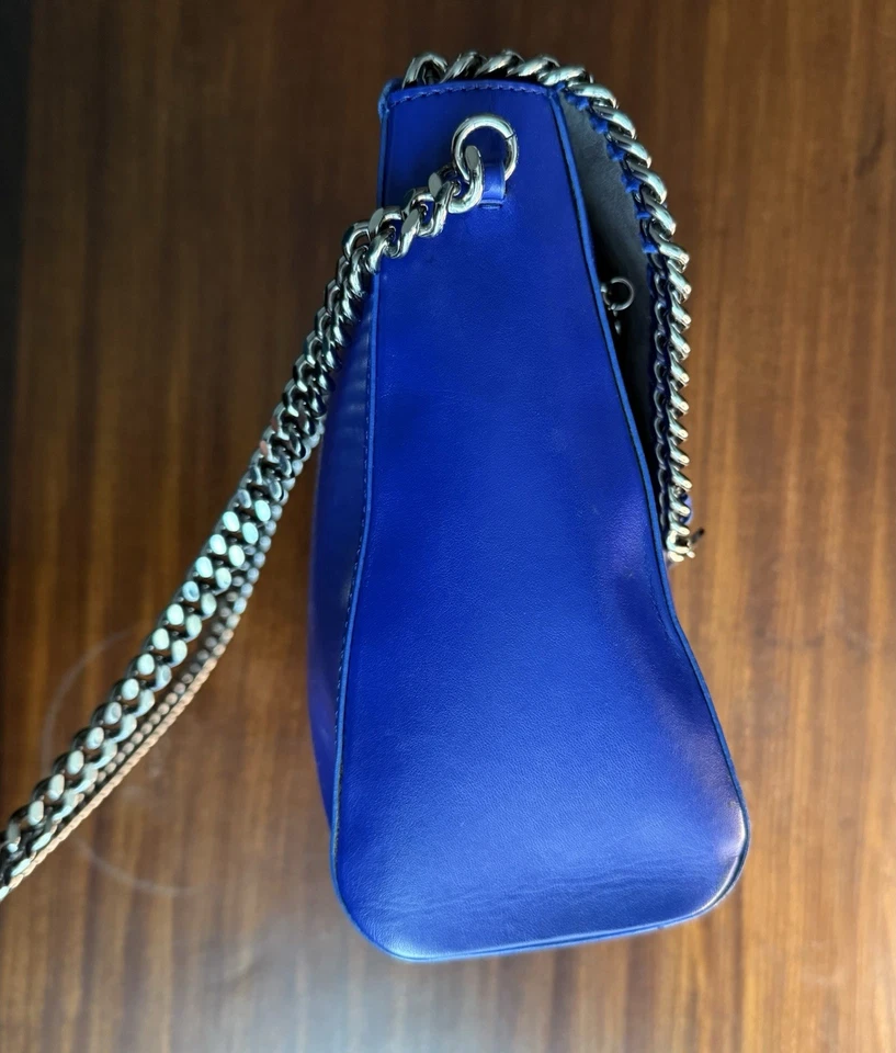 Stella McCartney Falabella Tote – Rare Electric Blue Chain Bag – Large - Image 4 of 4