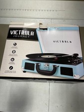 Victrola Journey Bluetooth Suitcase Record Player with 3-speed Turntable