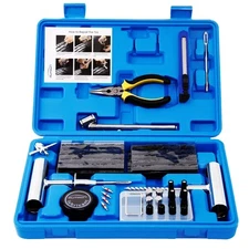 Tire Repair Kit - 68pcs Heavy Duty Tire Plug Kit, Universal Tire Repair Tools...