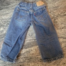 Vtg Levi's 526 Reg Relaxed Fit Lids Jeans Boy Girl Toddler 18 Mo Elastic Back